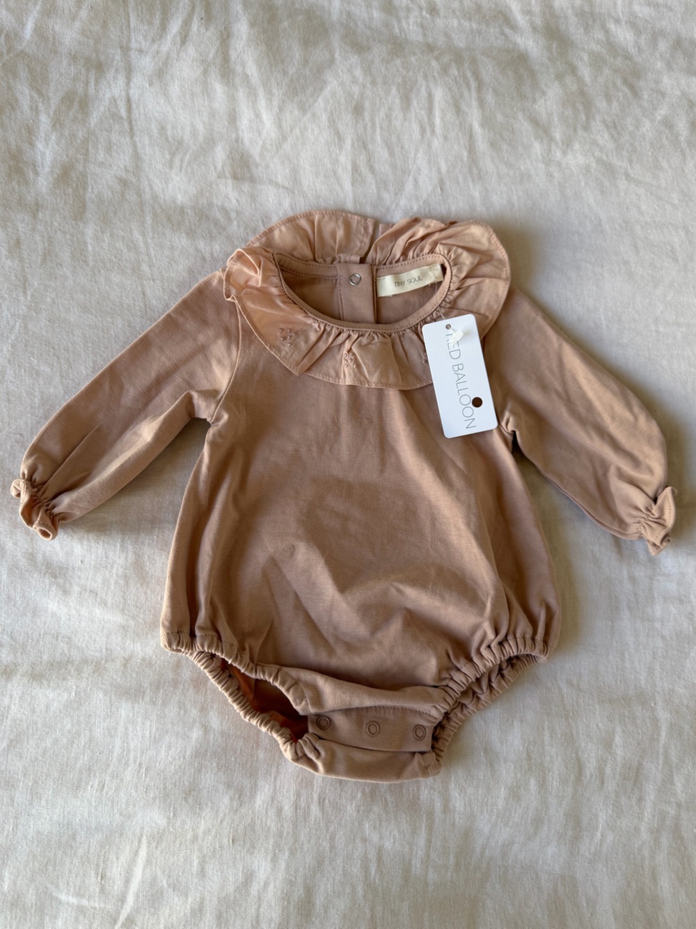 Tiny Soul One Piece Bubble Romper Bodysuit 6 Months